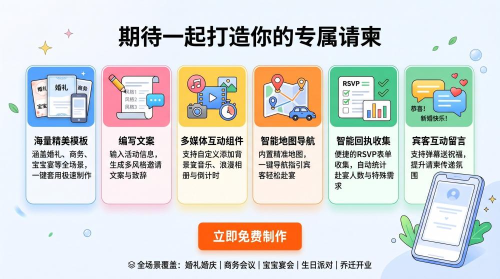 5分钟搞定高颜值生日电子请柬！新手零设计基础也能上手
